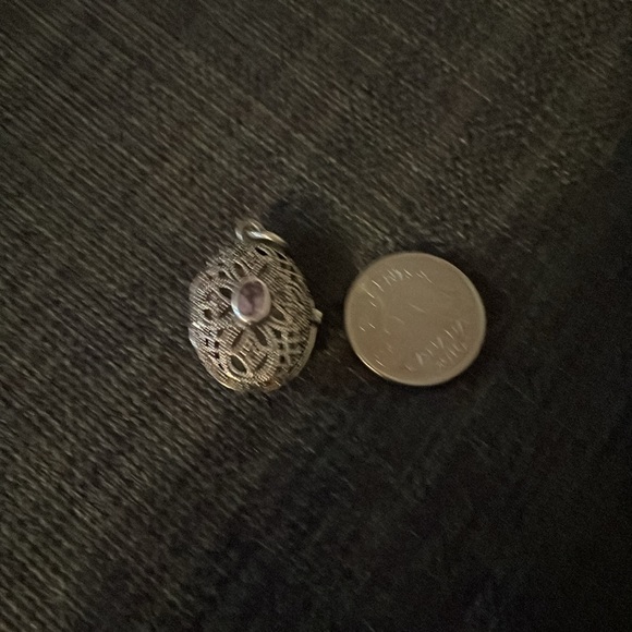 💟Vintage Amethyst Locket with Chain💟 - Picture 6 of 7